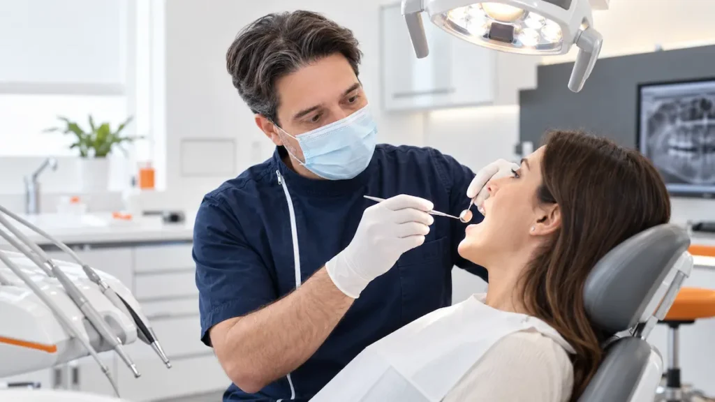 Visita odontoiatrica per individuare le cause dell’alitosi cronica al Centro Salute Orale di Rimini